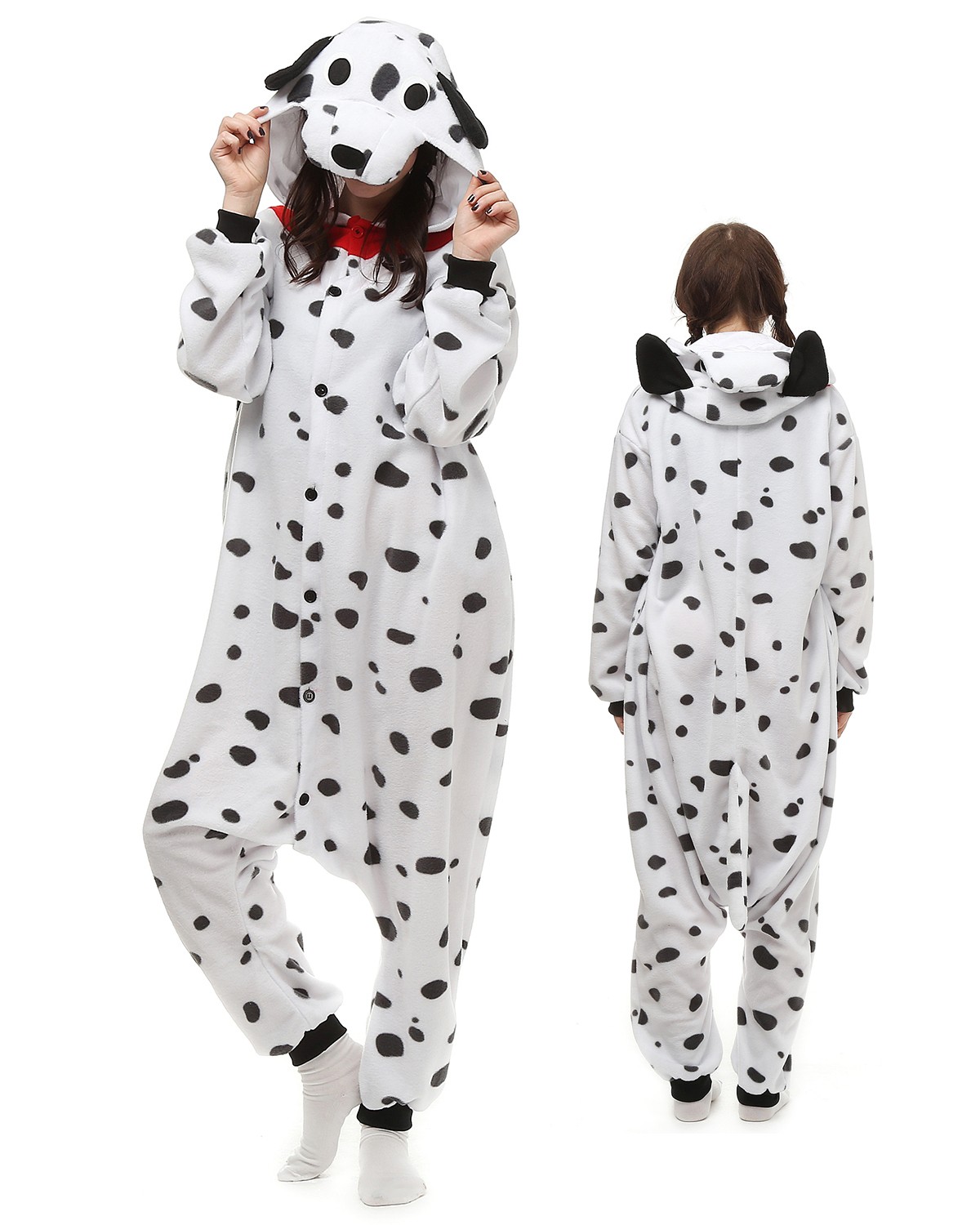 Spotted Dog Onesie Kigurumi Pajamas for Adults Polar
